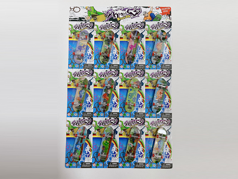 12PCS Dinosaur Finger Skateboard Set