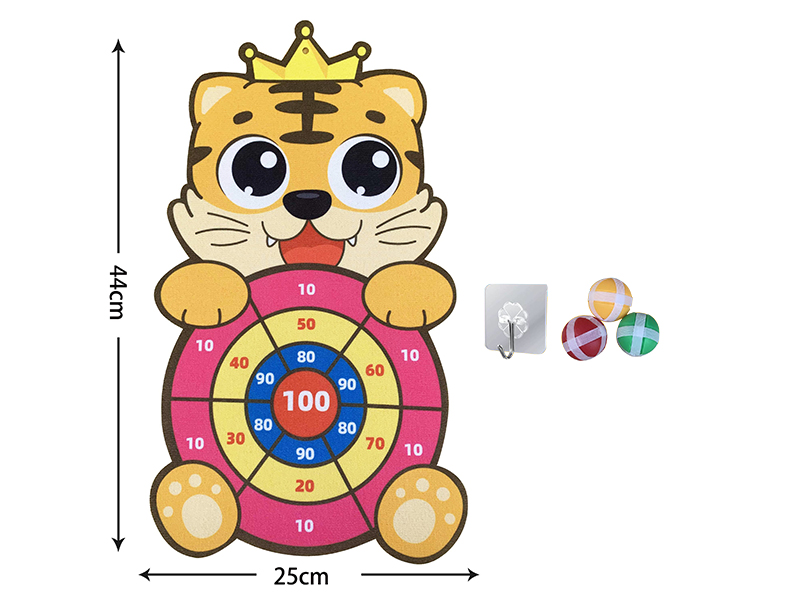 Velcro Dartboard(Tiger) + Sticky Balls + Hook