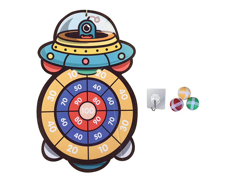 Velcro Dartboard(UFO) + Sticky Balls + Hook