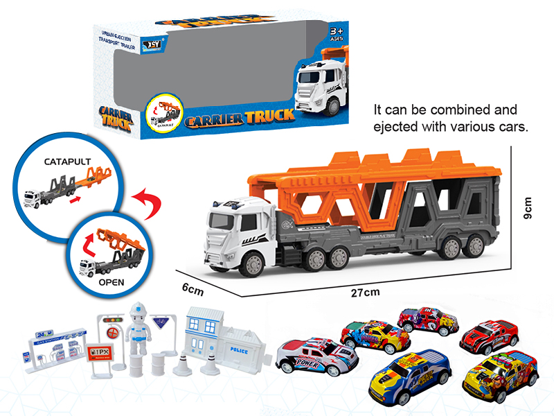 Alloy City Cars Folding Ejection Carrier Truck