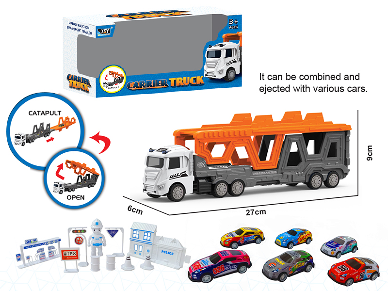 Alloy City Cars Folding Ejection Carrier Truck