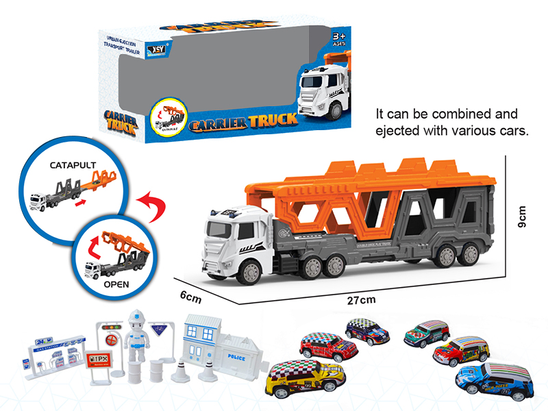 Alloy City Cars Folding Ejection Carrier Truck