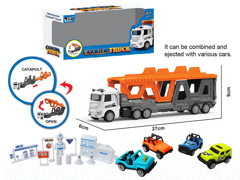 Alloy City Cars Folding Ejection Carrier Truck