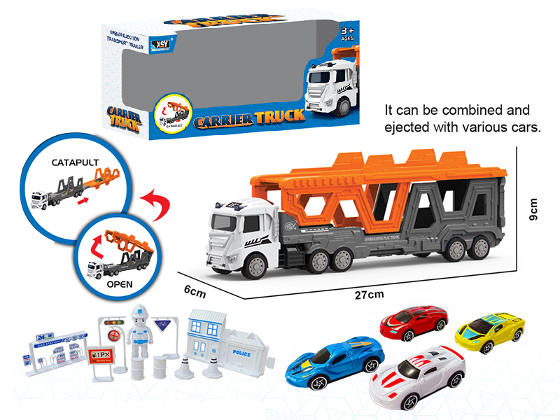 Alloy City Cars Folding Ejection Carrier Truck