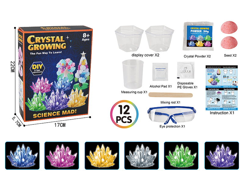 DIY Crystal Growing(2 Fun Experiments)12pcs