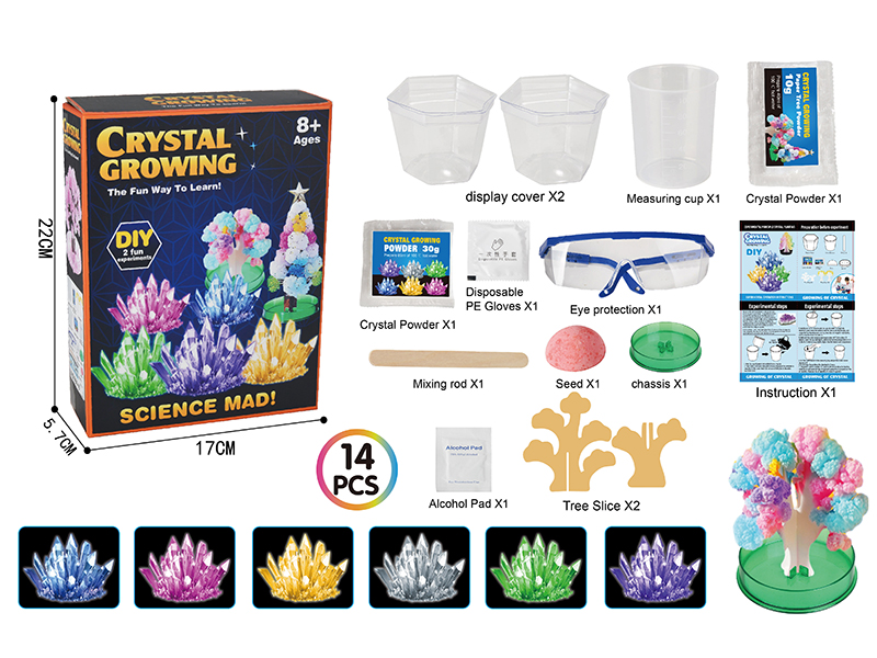 DIY Crystal Growing(2 Fun Experiments)14pcs