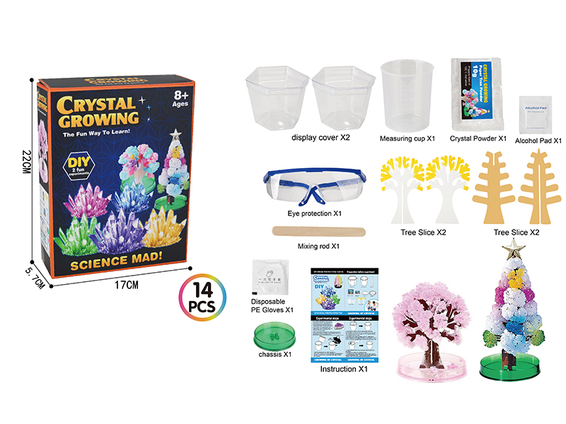 DIY Crystal Growing(2 Fun Experiments)14pcs