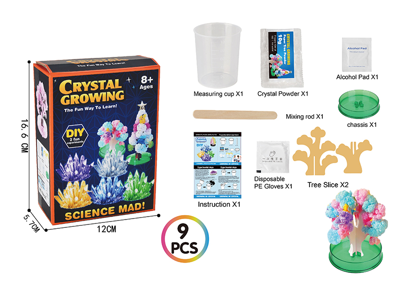 DIY Crystal Growing Cherry Tree(9pcs)