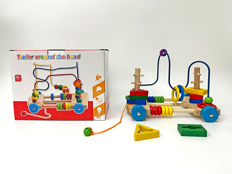 Wooden Pole Wrapped Bead Trailer