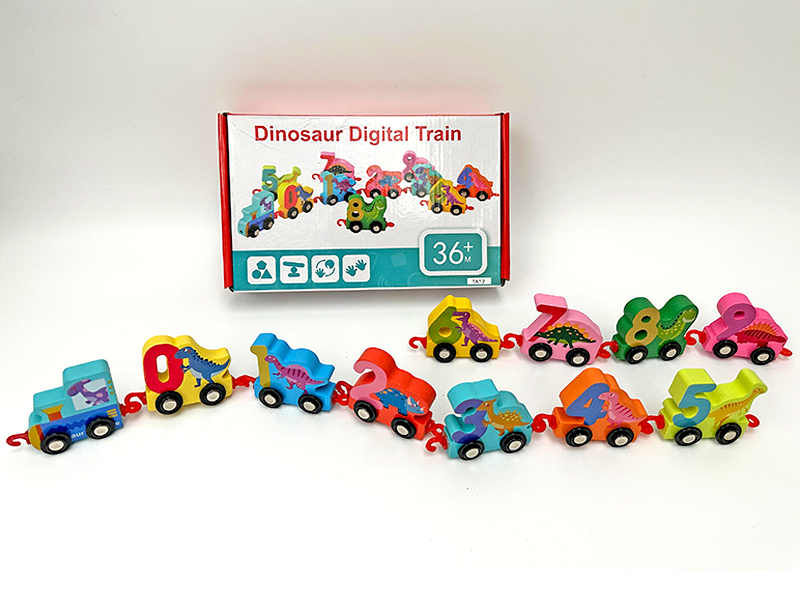 Wooden Dinosaur Digital Train