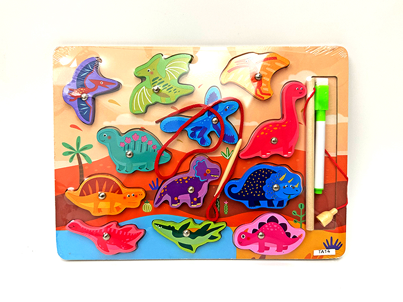 Wooden Dragging Dinosaur Sketches