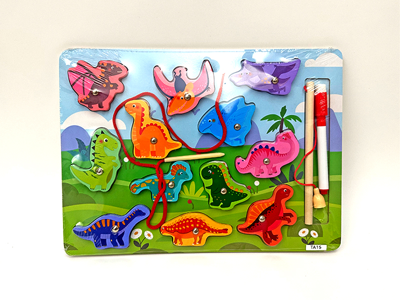 Wooden Dragging Dinosaur Sketches