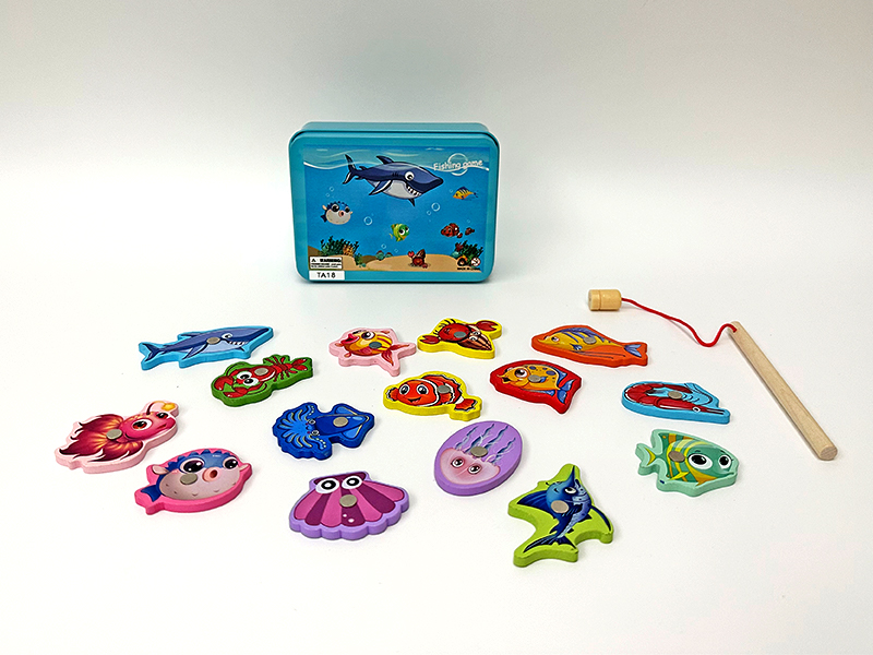 Wooden Puzzle Fishing Toy