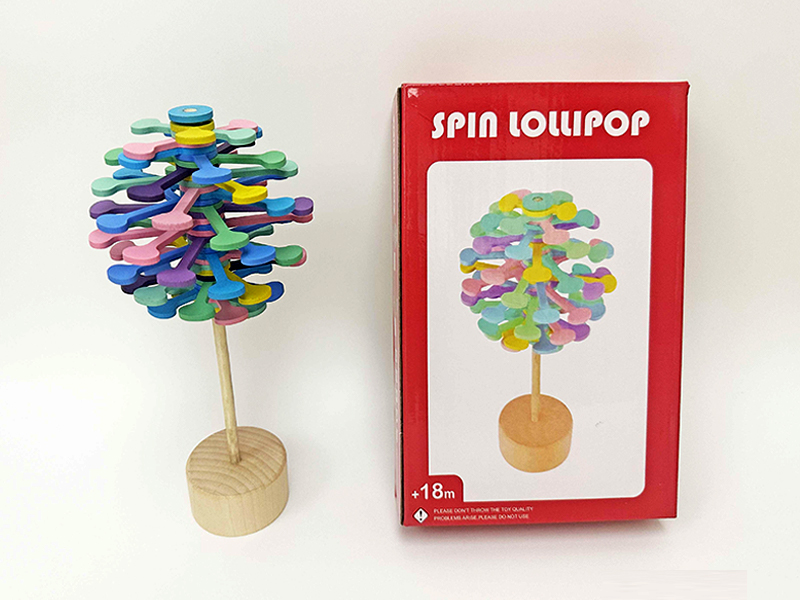 Wooden Rotating Lollipop Tree