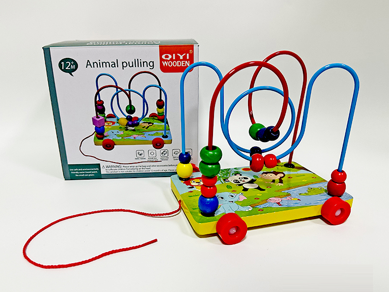 Wooden Animal Trailer Bead Winding