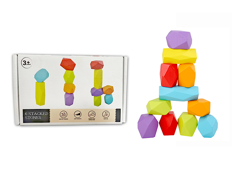 11PCS Wooden Stacked Stones