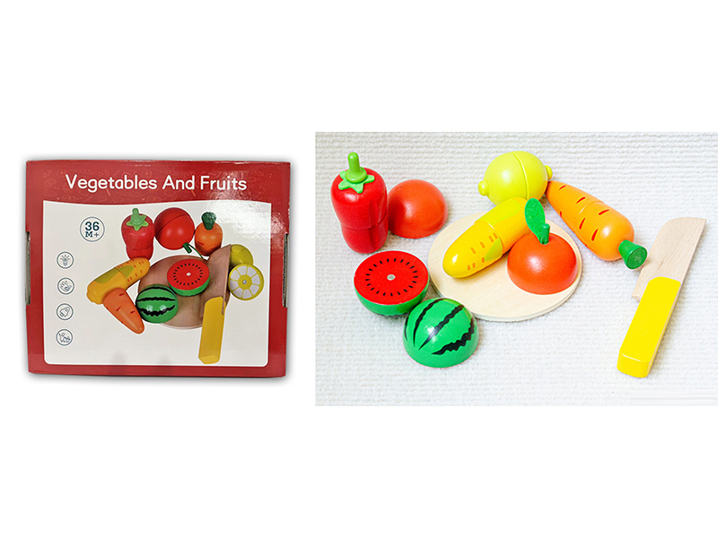 Wooden Cutting Magnetic Fruit And Vegetable