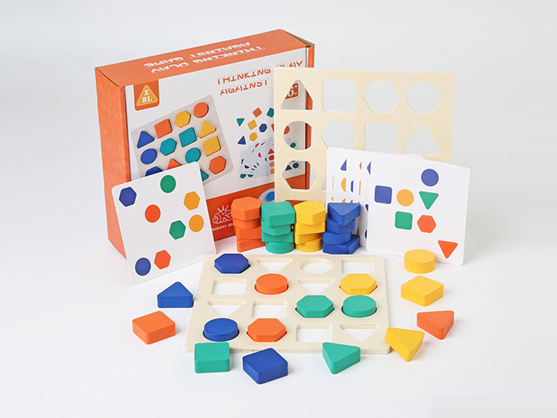 Wooden Shape Pairing Game