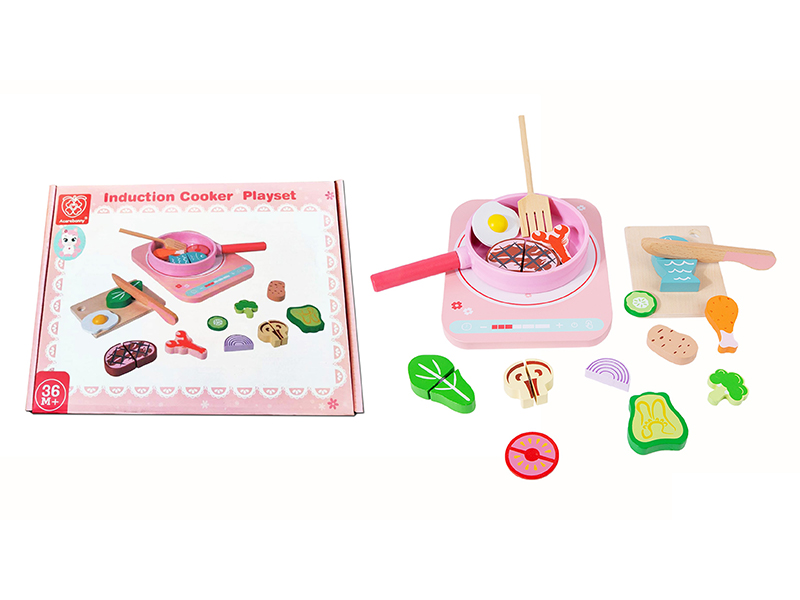 Pink Wooden Magnetic Furnace Combination