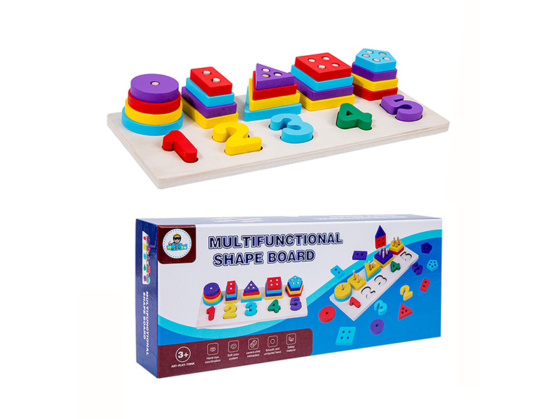 Wooden Number Five Sets Of Columns