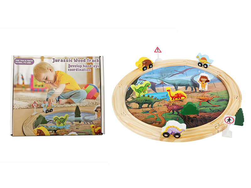 Wooden Dinosaur Railroad Speeder