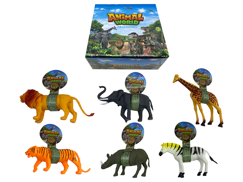 12pcs 8-Inch Wild Animals(Hollow)