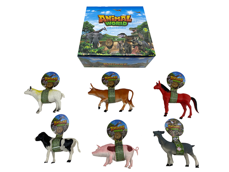 12pcs 8-Inch Farm Animals(Hollow)