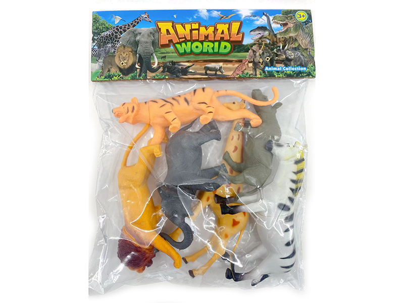 6pcs 6-Inch Wild Animals(Hollow)