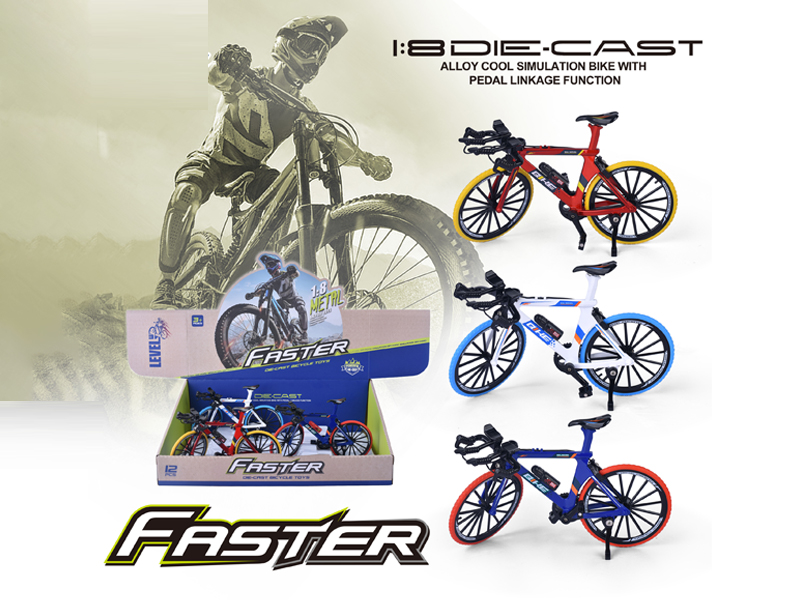 12Pcs 1:8 Alloy Racing Bicycle