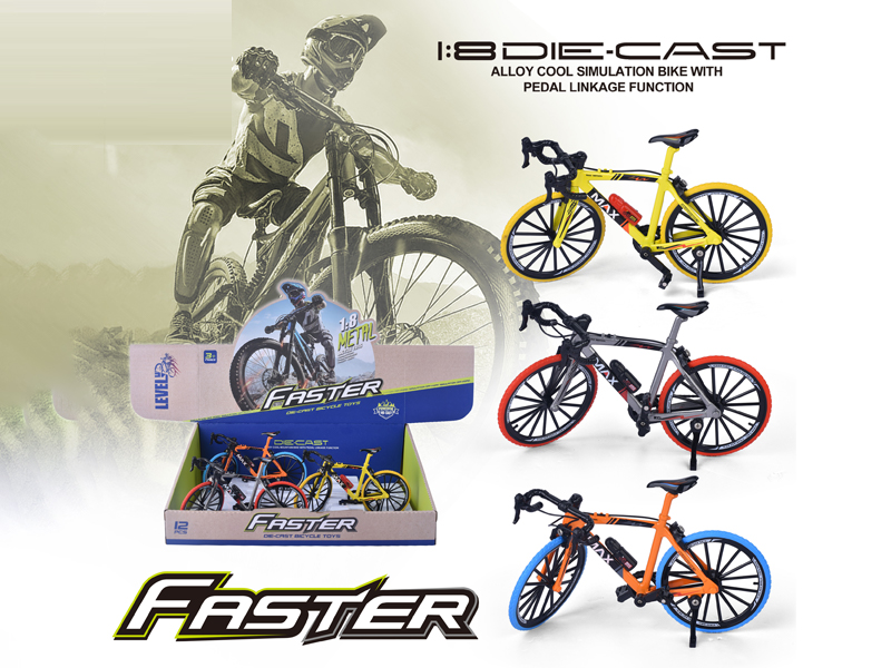 12Pcs 1:8 Alloy Mountain Bike