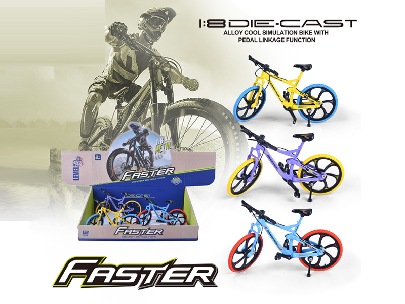 12Pcs 1:8 Alloy Mountain Bike