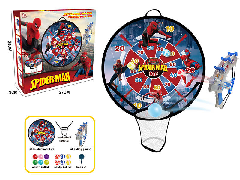 Spider Target Sticky Ball Throwing With Gun