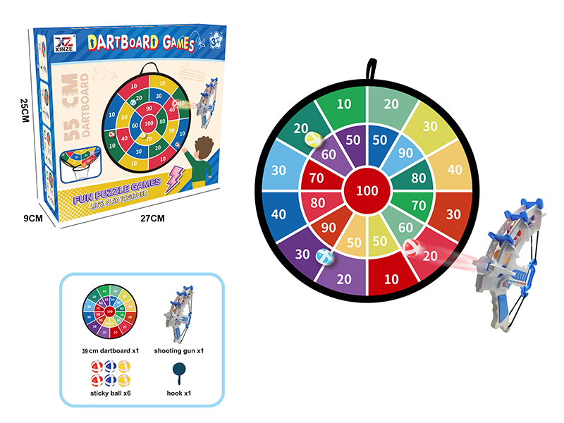 Digit Target Stick Ball With Gun