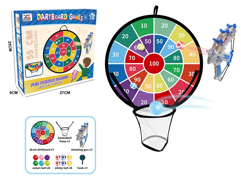 Digit Target Sticky Ball Throwing With Gun