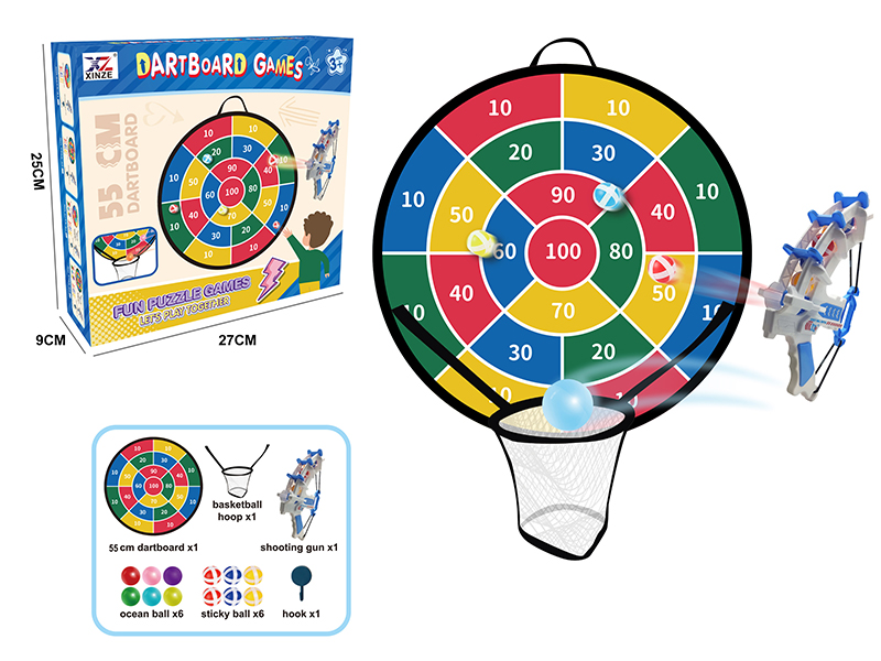 Digit Target Sticky Ball Throwing With Gun