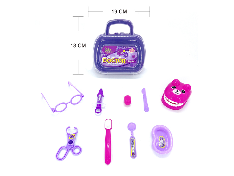 Purple Medical Tool Toy Set