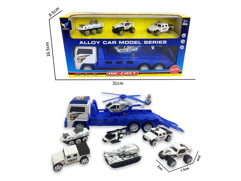Friction Trailer +3 Alloy Special Police Vehicle
