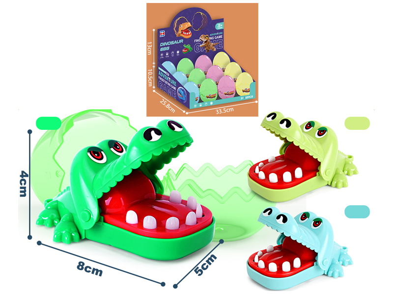 12PCS Mini Biting Crocodile Toy