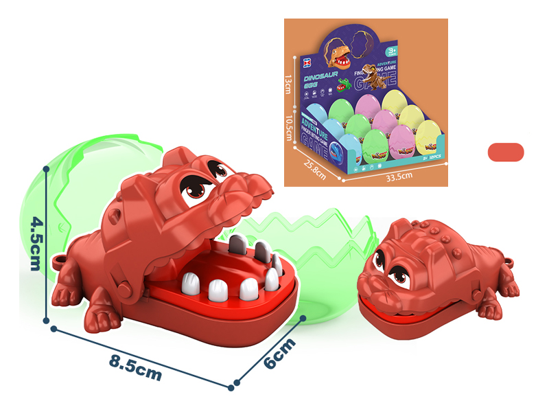 12PCS Mini Biting Red Dog Toy