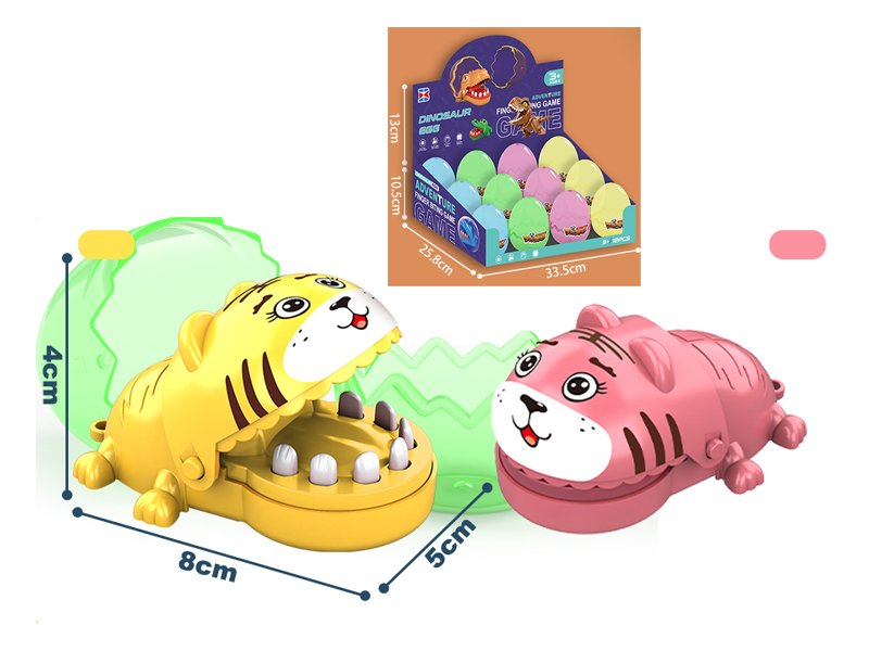 12PCS Mini Biting Tiger Toy