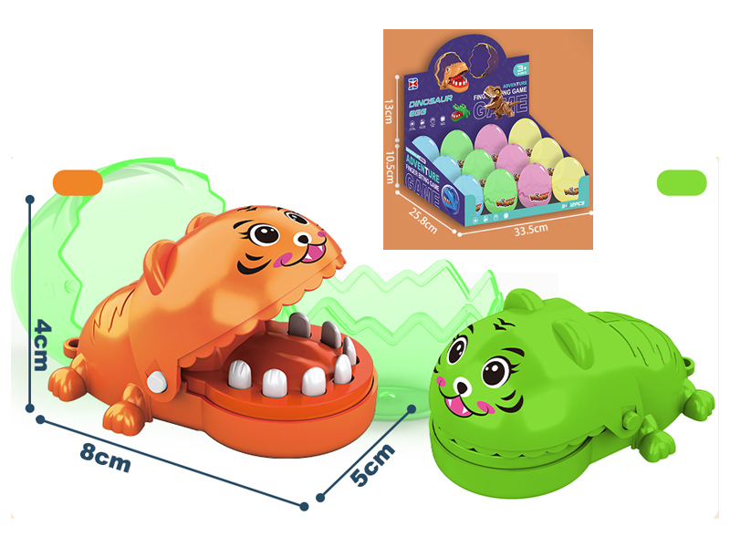 12PCS Mini Biting Tiger Toy