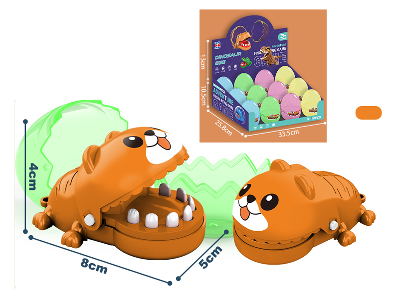 12PCS Mini Biting Brown Dog Toy