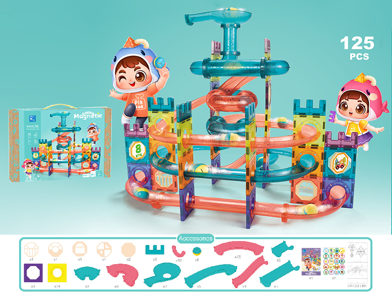 Magnetic Tiles Building Blocks (125PCS)