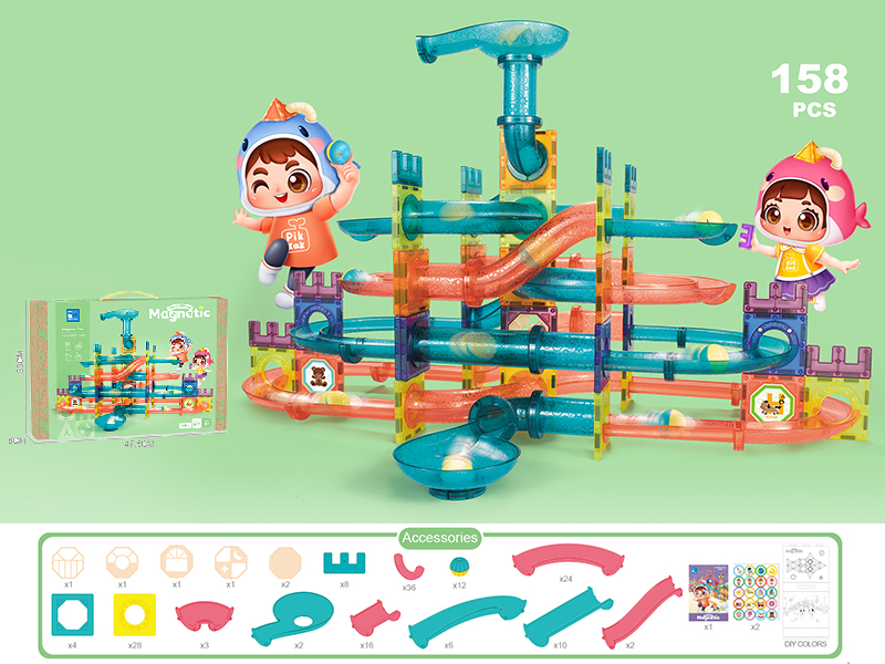 Magnetic Tiles Building Blocks (158PCS)