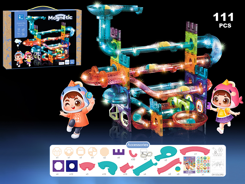 Magnetic Building Blocks With Lights(111PCS)