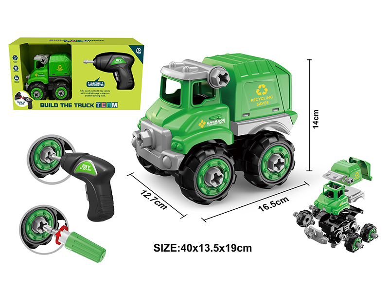 DIY Assembly Sanitation Truck Set