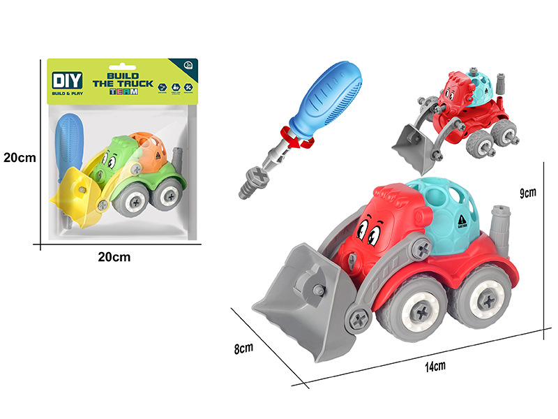 DIY Assembly Mini Cartoon Car