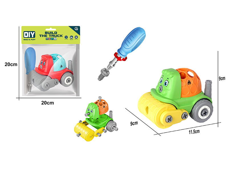 DIY Assembly Mini Cartoon Car