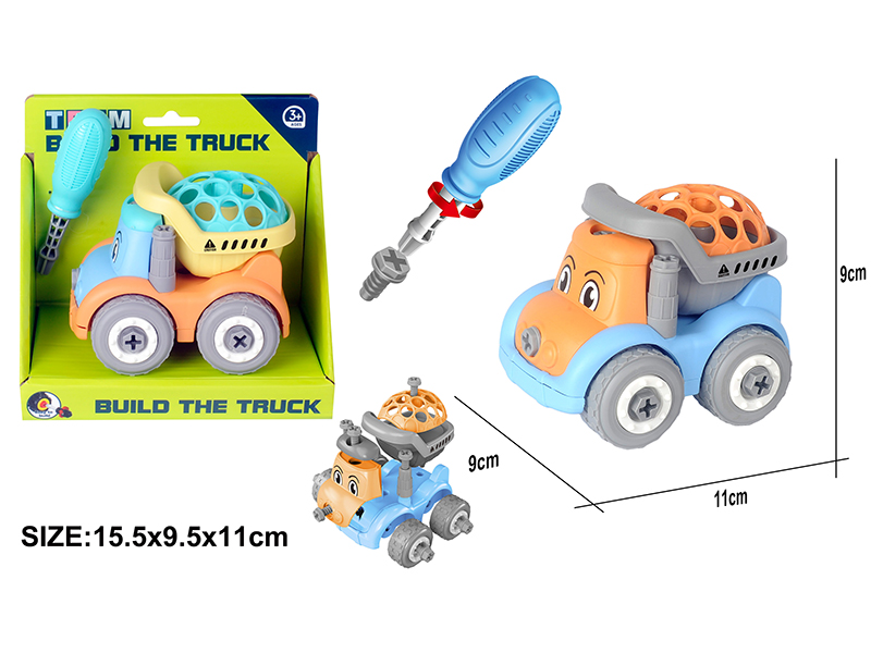 DIY Assembly Mini Cartoon Car