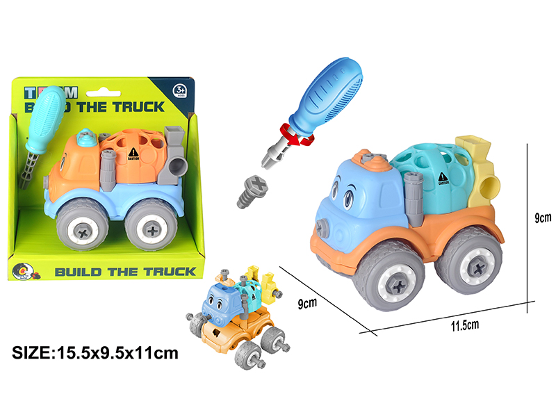 DIY Assembly Mini Cartoon Car